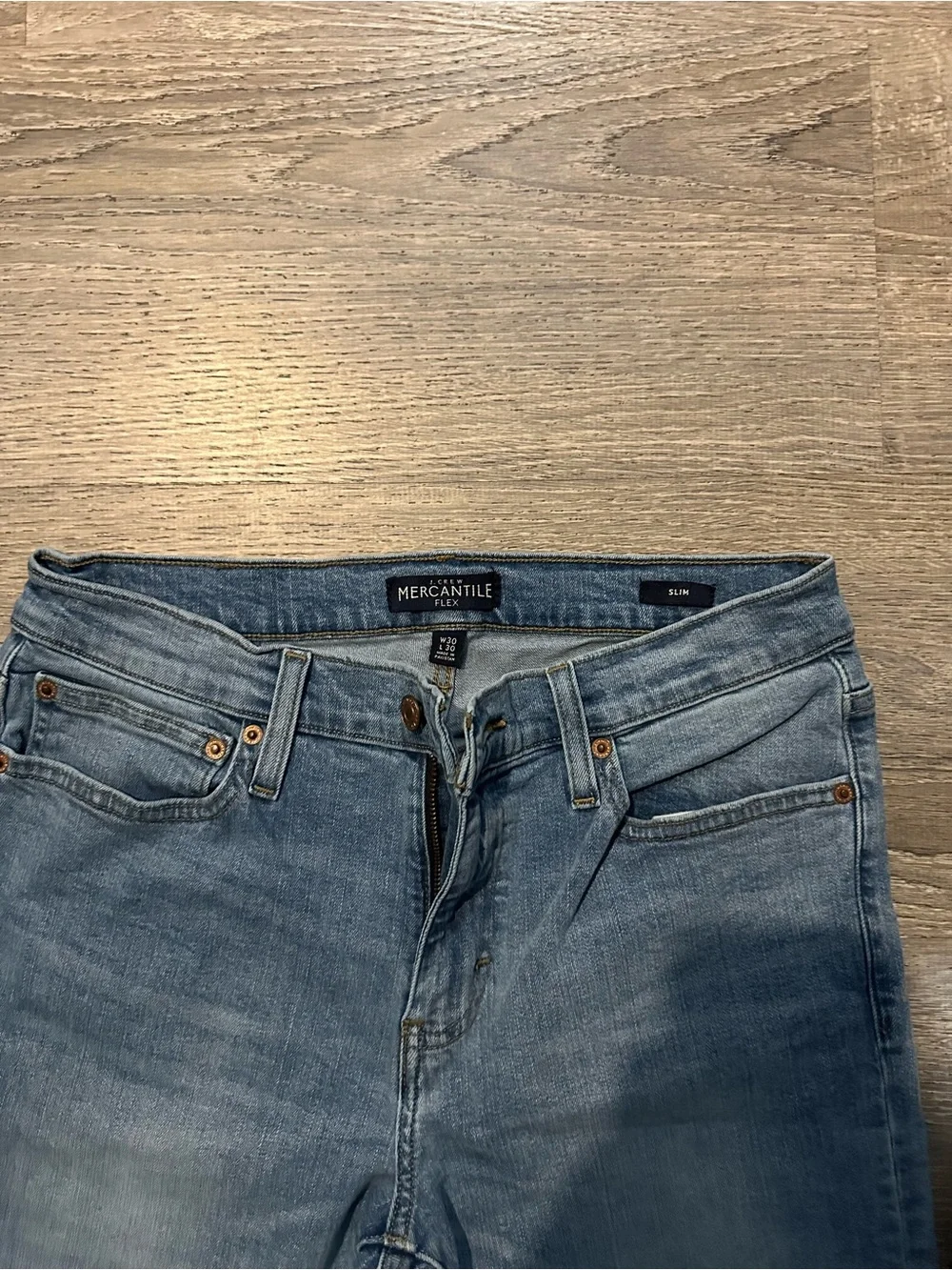 J.Crew‎ Mercantile Flex Skinny Jeans Size 30 Light Wash Stretch Denim